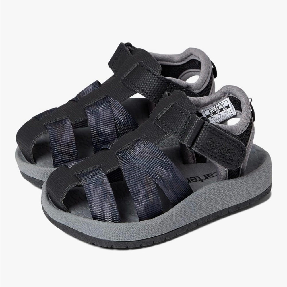 Carter's Kids Black and Gray Sandals